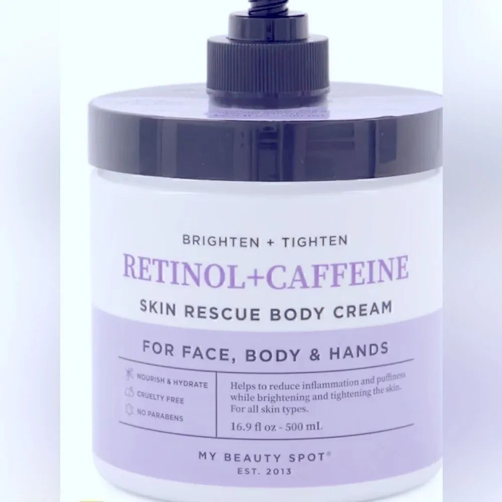 🛍️My beauty Spot Retinol plus Caffeine Skin Rescue Body Cream 16.9 fl OZ 💥